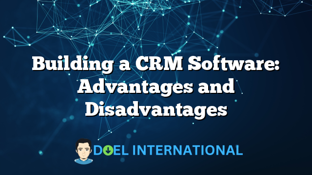 Building a CRM Software: Advantages and Disadvantages