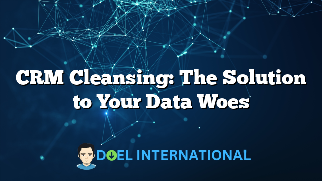 CRM Cleansing: The Solution to Your Data Woes