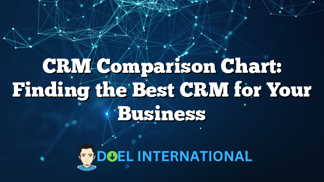 CRM Comparison Chart: Finding the Best CRM for Your Business