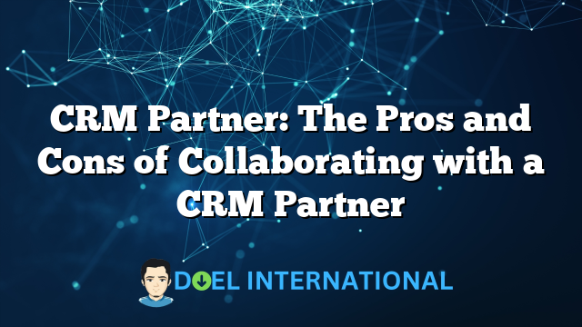 CRM Partner: The Pros and Cons of Collaborating with a CRM Partner