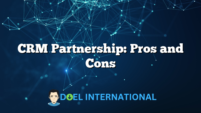 CRM Partnership: Pros and Cons