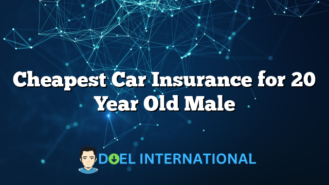 Cheapest Car Insurance for 20 Year Old Male