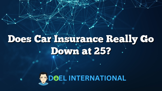 Does Car Insurance Really Go Down at 25?