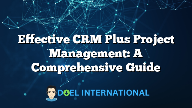 Effective CRM Plus Project Management: A Comprehensive Guide