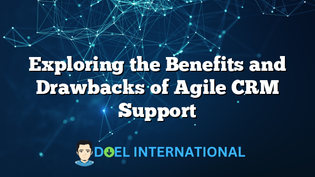 Exploring the Benefits and Drawbacks of Agile CRM Support