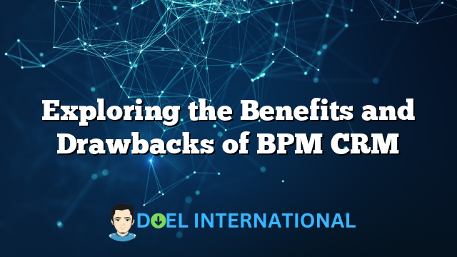 Exploring the Benefits and Drawbacks of BPM CRM