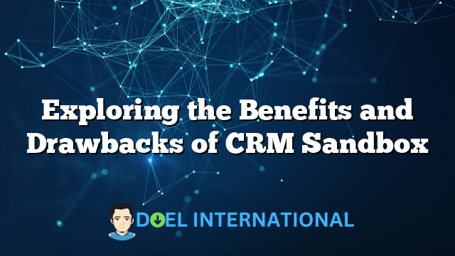 Exploring the Benefits and Drawbacks of CRM Sandbox