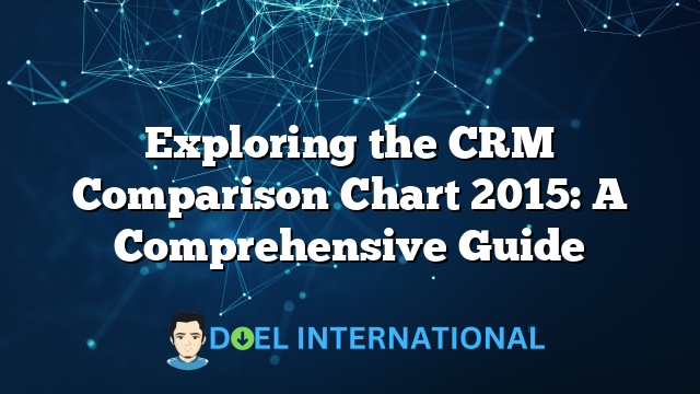 Exploring the CRM Comparison Chart 2015: A Comprehensive Guide