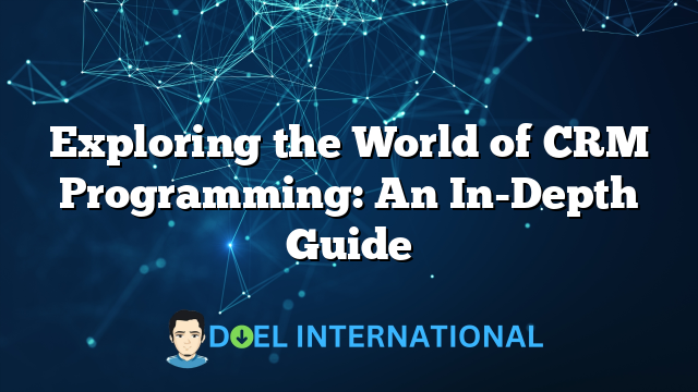 Exploring the World of CRM Programming: An In-Depth Guide