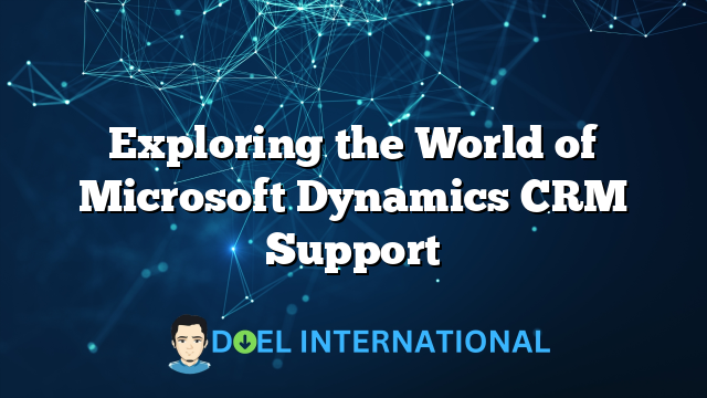 Exploring the World of Microsoft Dynamics CRM Support