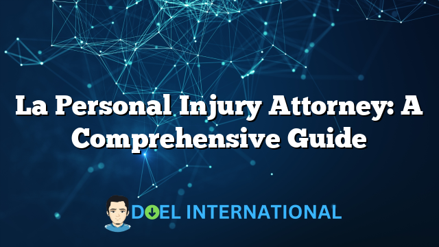 La Personal Injury Attorney: A Comprehensive Guide