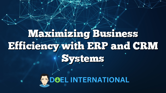 Maximizing Business Efficiency with ERP and CRM Systems