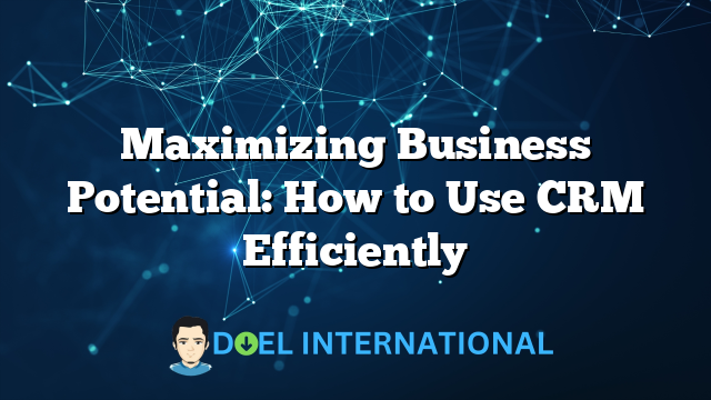 Maximizing Business Potential: How to Use CRM Efficiently