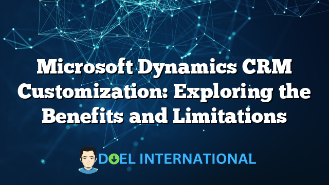 Microsoft Dynamics CRM Customization: Exploring the Benefits and Limitations