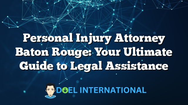 Personal Injury Attorney Baton Rouge: Your Ultimate Guide to Legal Assistance