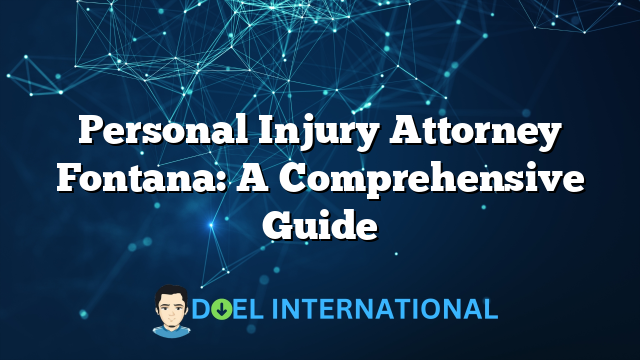 Personal Injury Attorney Fontana: A Comprehensive Guide