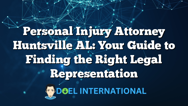 Personal Injury Attorney Huntsville AL: Your Guide to Finding the Right Legal Representation