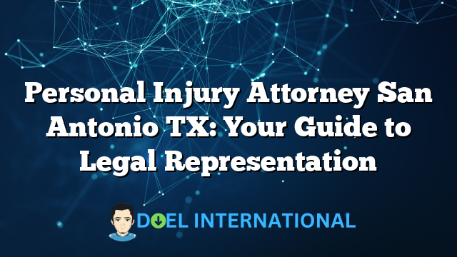 Personal Injury Attorney San Antonio TX: Your Guide to Legal Representation