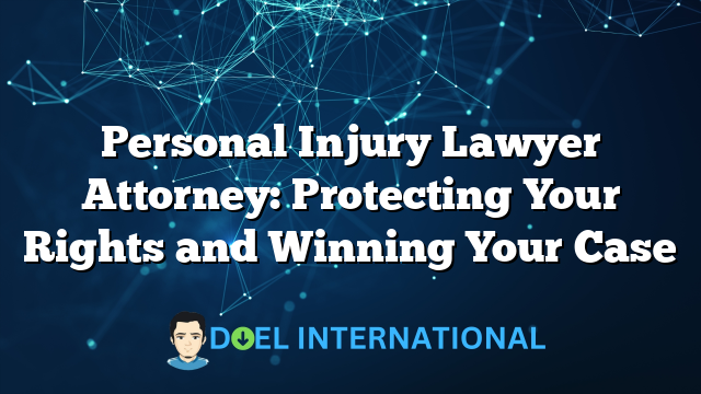 Personal Injury Lawyer Attorney: Protecting Your Rights and Winning Your Case