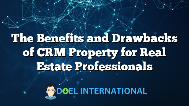 The Benefits and Drawbacks of CRM Property for Real Estate Professionals