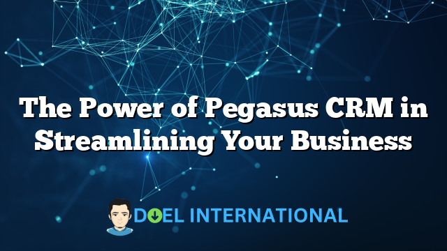 The Power of Pegasus CRM in Streamlining Your Business