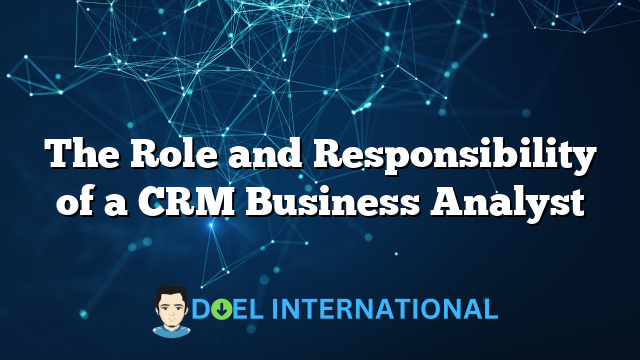 The Role and Responsibility of a CRM Business Analyst