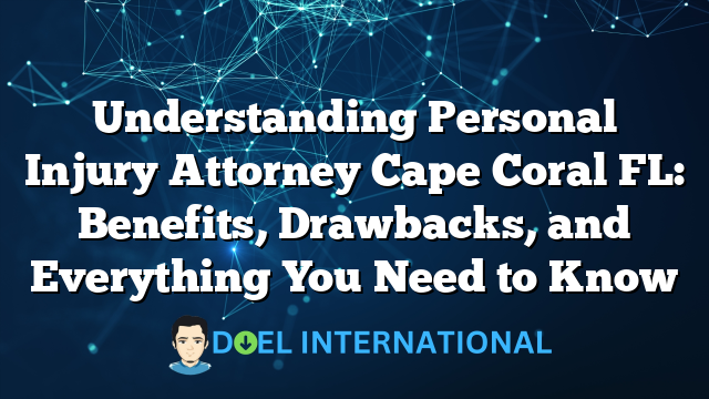 Understanding Personal Injury Attorney Cape Coral FL: Benefits, Drawbacks, and Everything You Need to Know