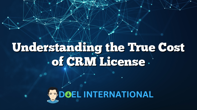 Understanding the True Cost of CRM License