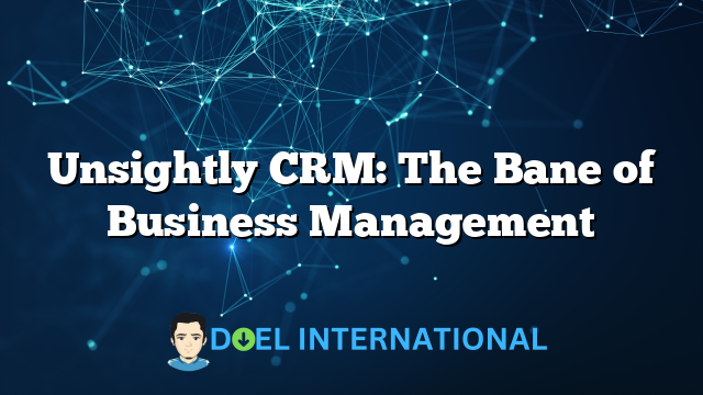 Unsightly CRM: The Bane of Business Management