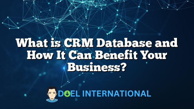 What is CRM Database and How It Can Benefit Your Business?