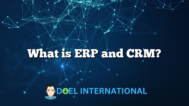 What is ERP and CRM?