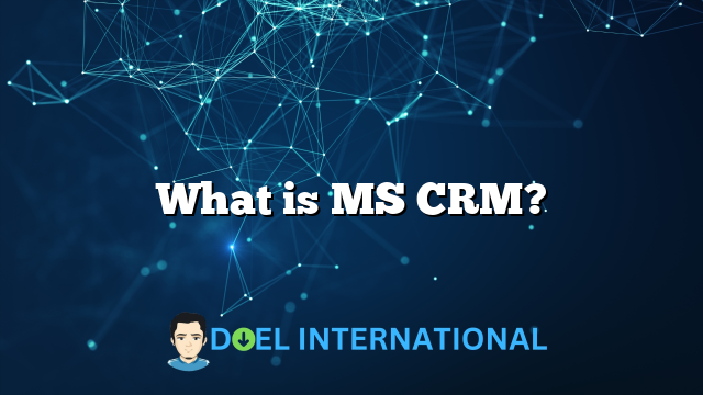 What is MS CRM?