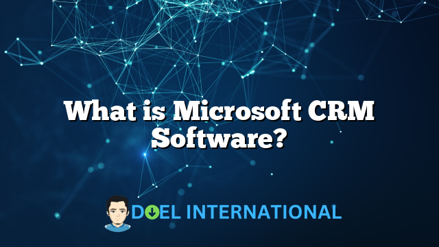 What is Microsoft CRM Software?