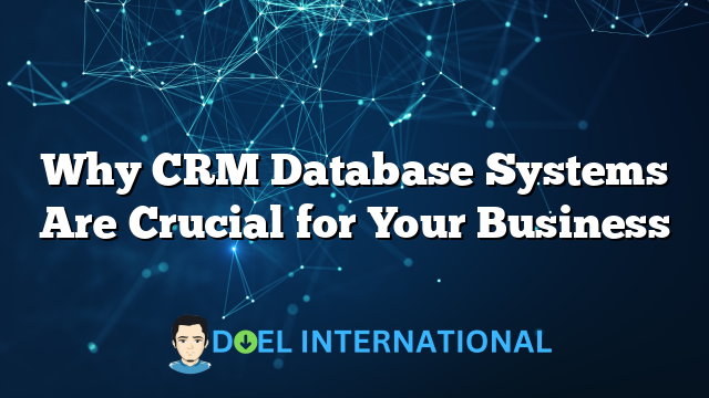 Why CRM Database Systems Are Crucial for Your Business