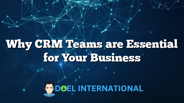 Why CRM Teams are Essential for Your Business