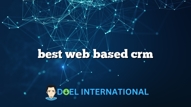 best web based crm