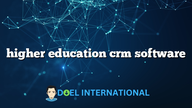 higher education crm software